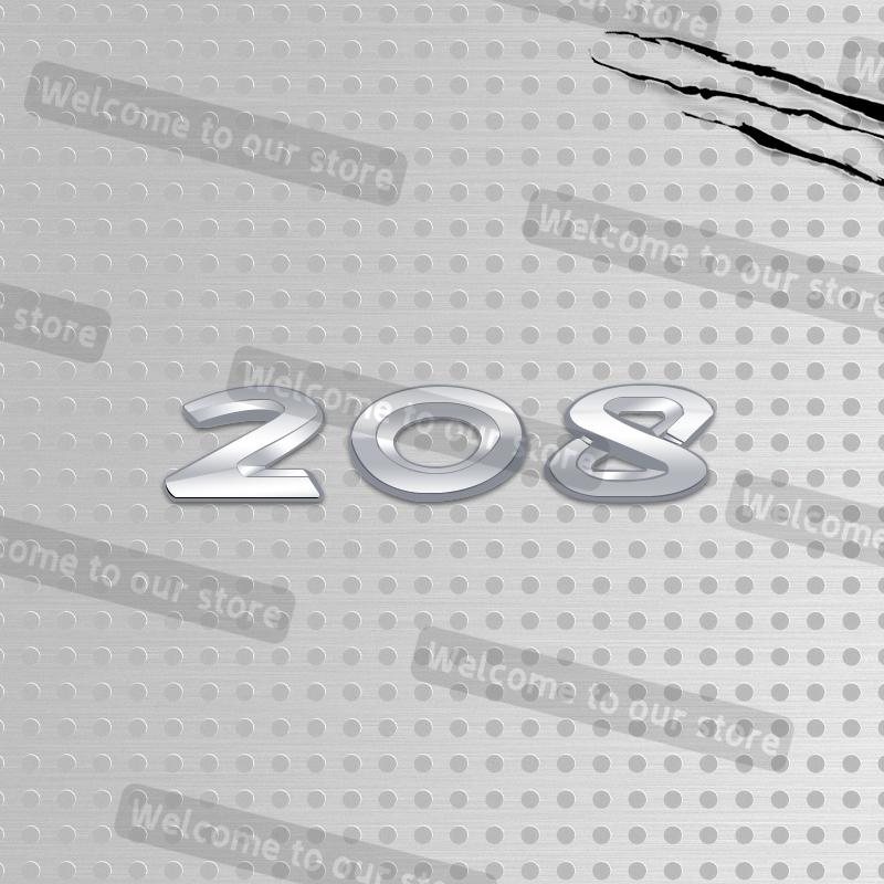 3D Metal Car Styling For 107 206 207 208 301 307 308 Emblem Decals Rear Trunk Body Badge Accessories