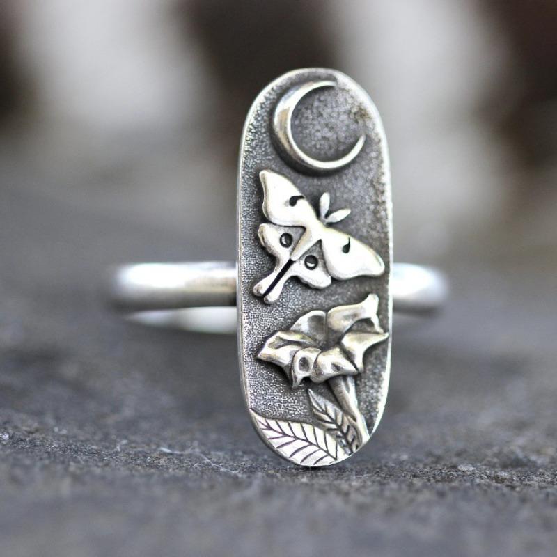 New Creative Butterfly Lady Shield Ring, Simple and Versatile Fashion Hand Jewelry