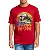 Comfortable Crew Neck Tshirt Casual Reel Cool Mom Fishing Fish Sunset Hat Sunglasses Retro For Her Top Tees Minimalist Tshirt
