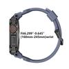 Rugged Integration Band with Case for Apple Watch 46mm 49mm Sport Silicone Strap with Metal Bumper Covers for iWatch 46 49mm