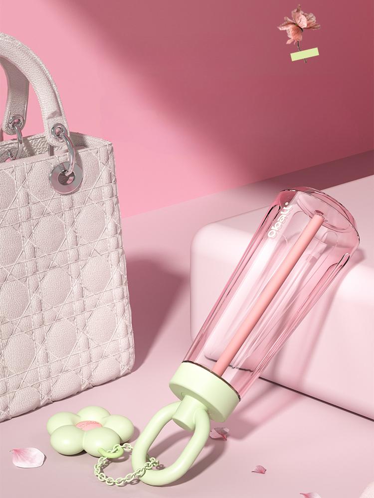 Göttinnenbecher Mädchen Hohes Aussehen Haushalts-Tragbare Flaschen Sommer Hochtemperaturbeständigkeit Große Kapazität Strohbecher