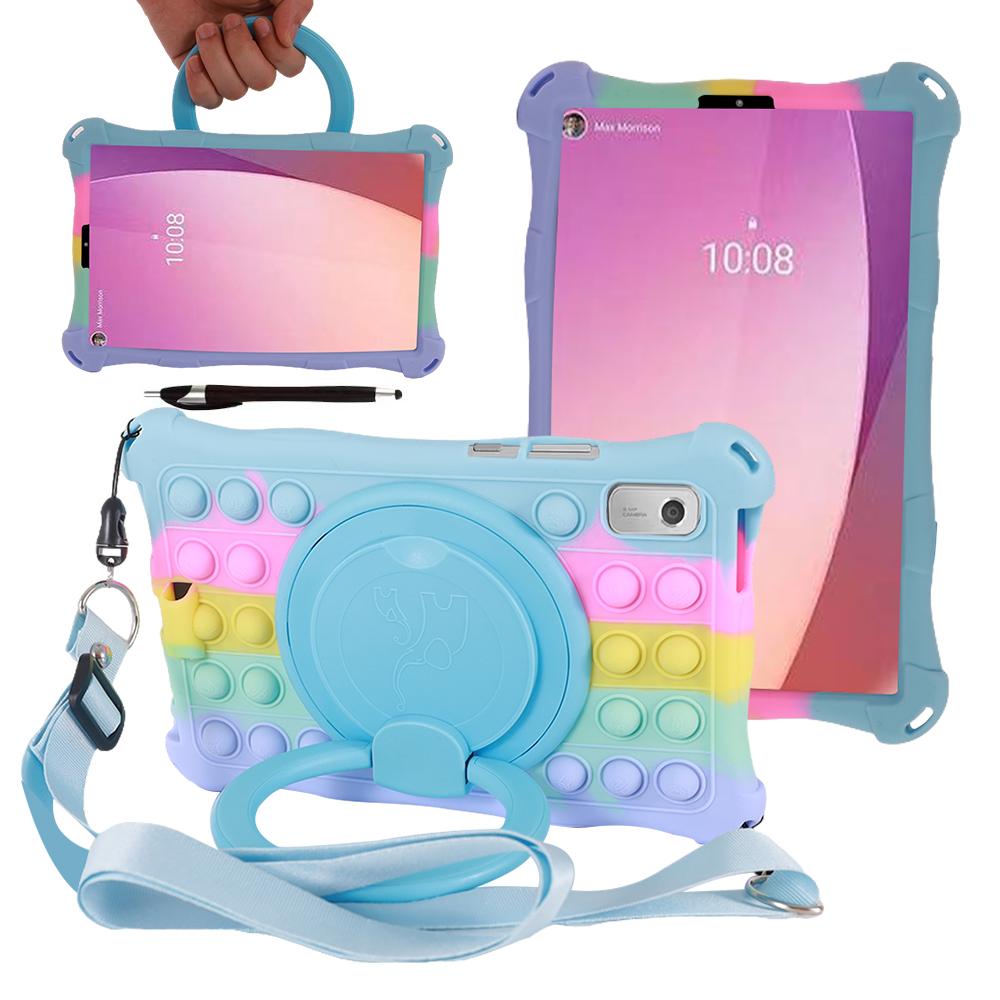 Case For Lenovo Tab M9 TB-310FU TB-310XU 9.0 inch 2025 Rotating Soft Silicone Stand Tablet Cover