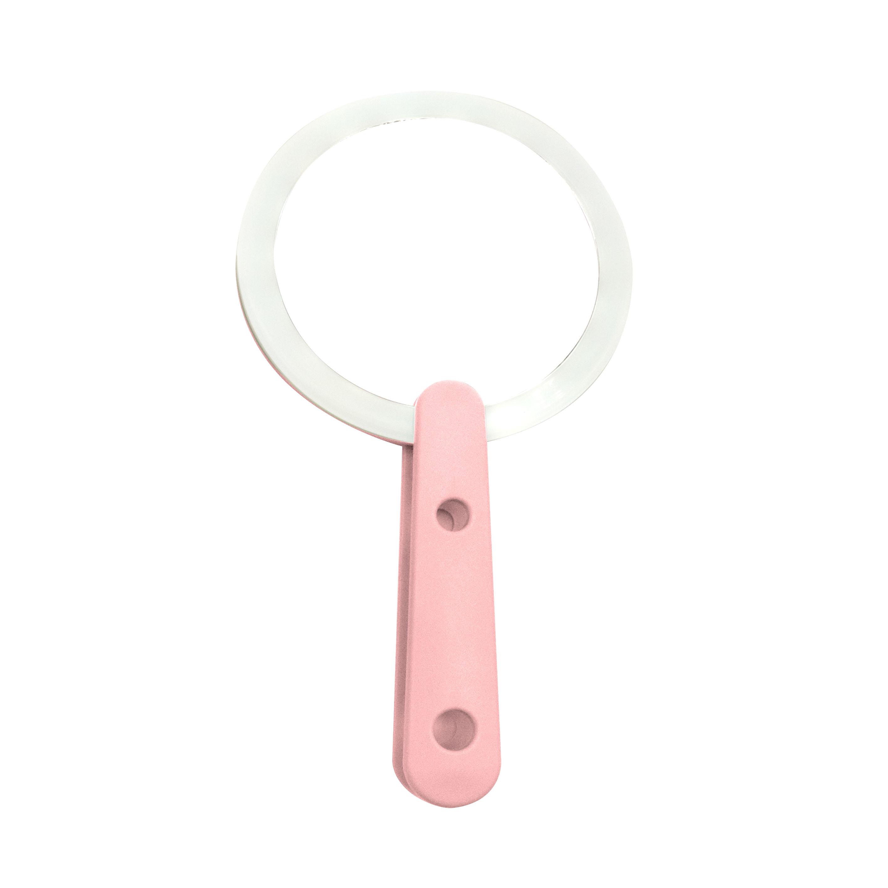 Handheld LED Pocket Mirror Small Portable Travel Makeup Mirror Personalized LED Lights Single-Sided Square Cosmetic Mirror