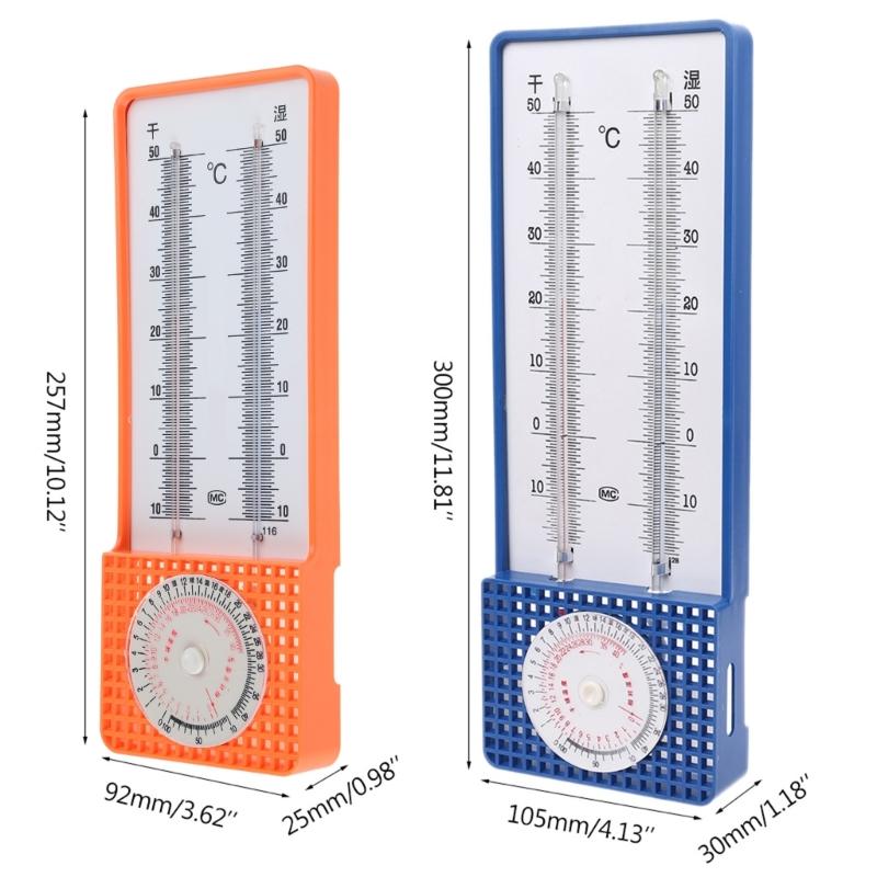 Thermometer Hygrometer Humidity Meter Thermometers Temperature Humidity Gauge Meter Wall-hanging for Home Office Canteen
