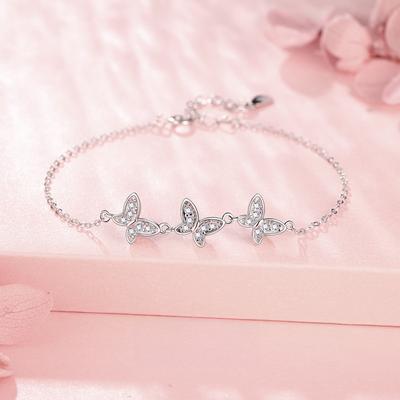 Butterfly Bracelet Female Niche Design Sense Spring and Summer Simple Temperament Versatile Hand Jewelry Gift for Girlfriend