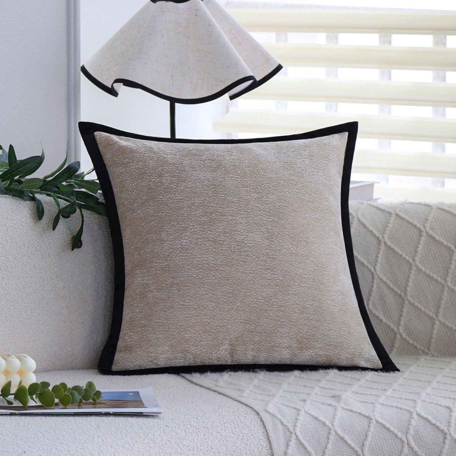 

Подушка в стиле французской легкой роскоши, диван, гостиная, цвет овсянки, подушка, высококлассная спальня, подушка для эркерного окна, съемный и моющийся чехол 45x45cm pillowcase only