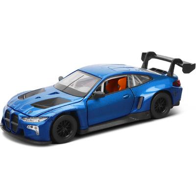 1/32 BMW M4 GT3 Sportwagenmodell aus Legierung, Druckguss-Rennwagenmodell aus Metall, hochsimulierter Ton und Licht, Kinderspielzeug als Geschenk