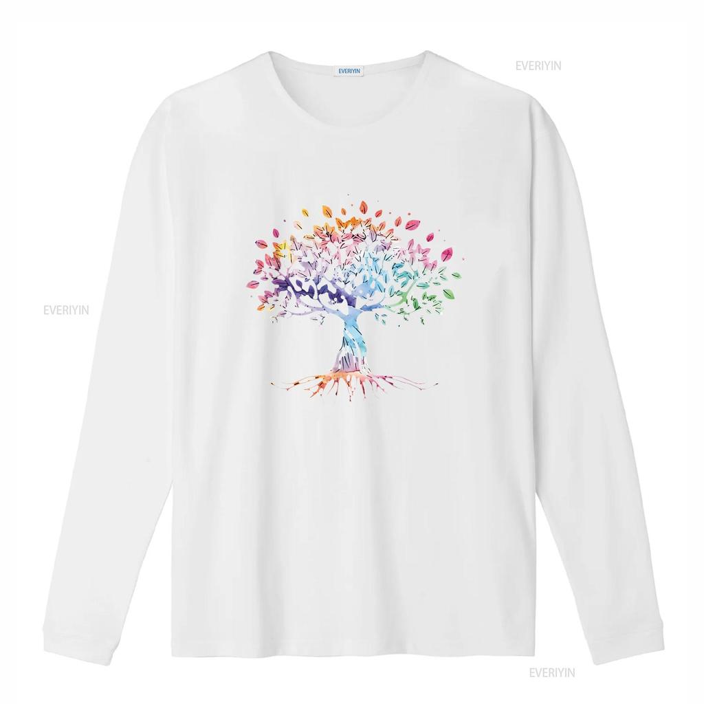 Mens Colorful Life Is Really Good Vintage Unique Tree Art T Shirt Black Medium vintage Washed Comfortable Slightly Casual