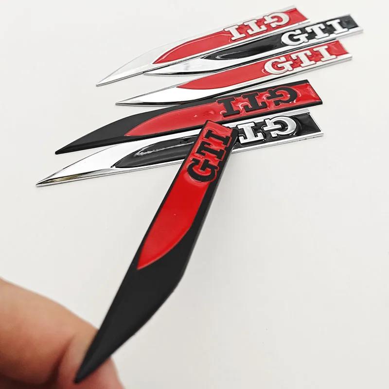 Golf 3 4 MK3 MK4 2026 Hot For VW VOLKSWAGEN 2Pcs Metal Car Sticker Logo GTI Side Fender Bumper Strip Badge Emblem For Volkswagen