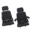 Excavator Seat 3 Level Adjustable Headrest Wear Resistant Black Comfortable PVC Leather  Tractor Seat for Backhoe