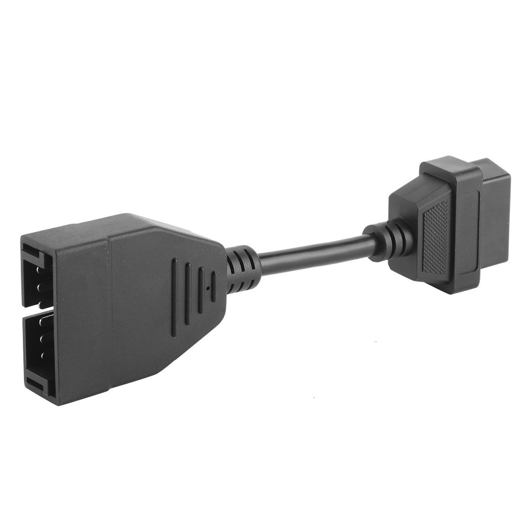 Profesjonell bildiagnosekontaktkabel for 12-pins hann til OBD1 OBD2 16-pins hunnadapter