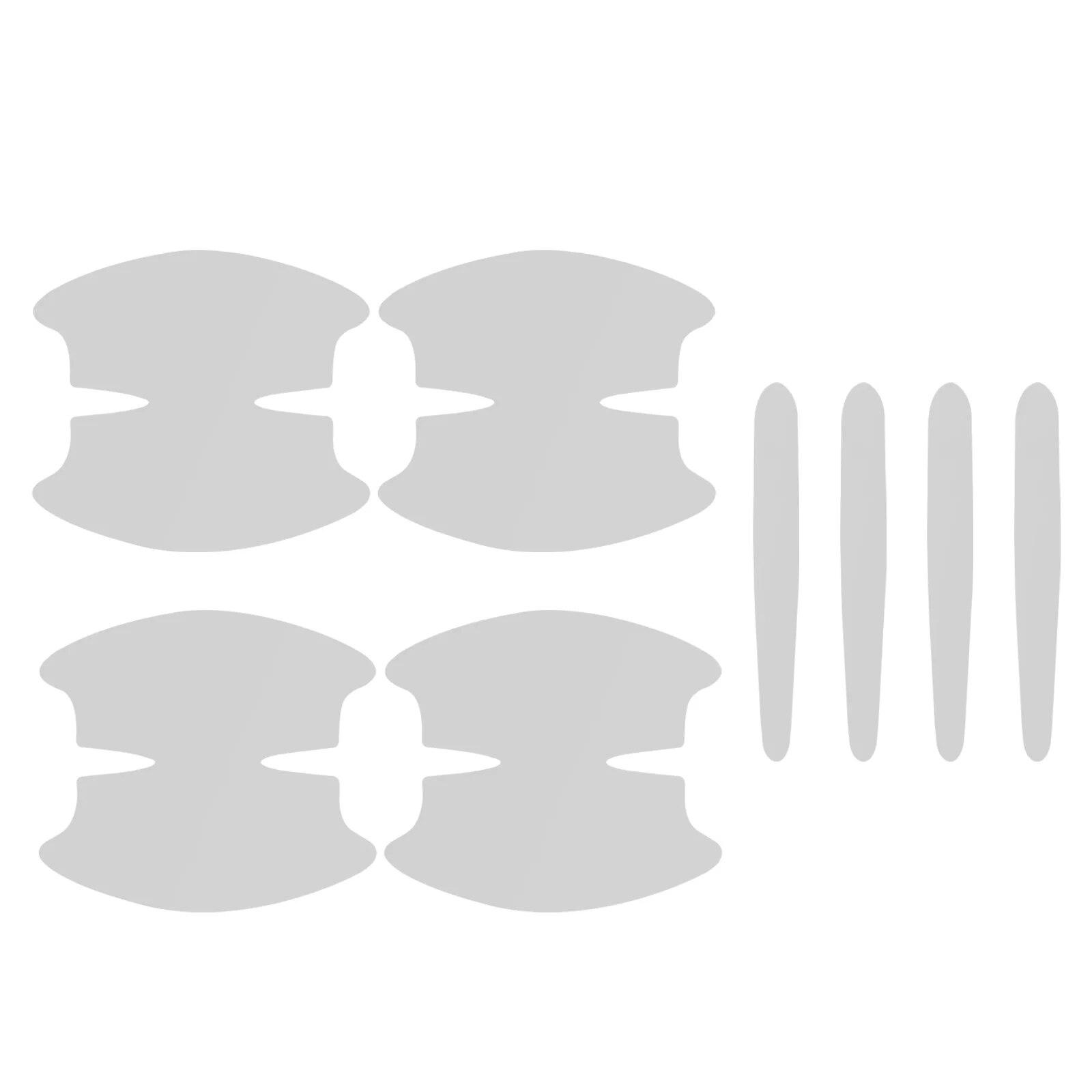 

8 шт. ТПУ автомобильная дверная чаша, наклейка против царапин, прозрачная дверная чаша, защитная наклейка для ручки, краска, пленка для поверхности, автомобильные аксессуары 1 Set 8 Pcs