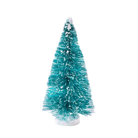 Mini Kunstig Snødekt Juletre Furu Modell Terrarier Mikrolandskap Dekorasjon