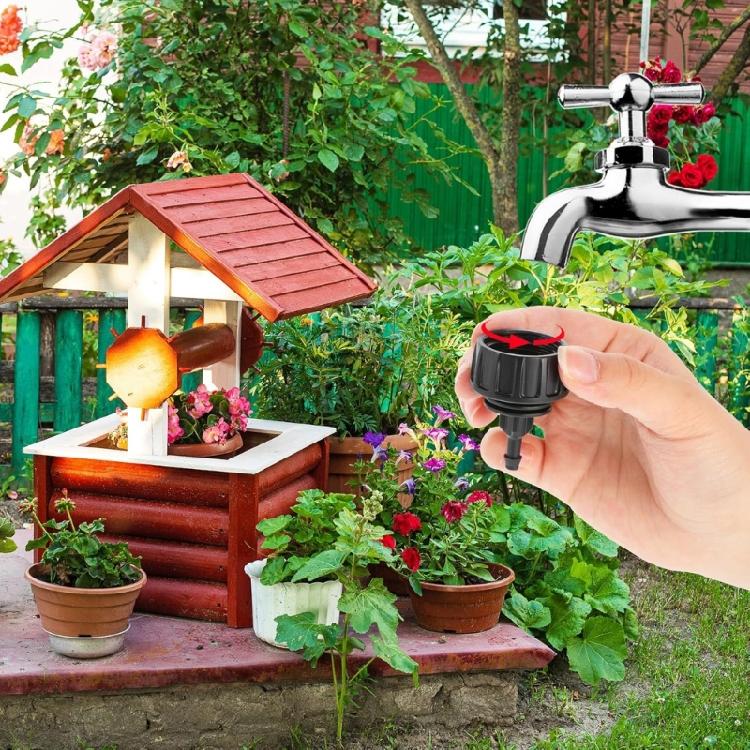 Universal Drip Irrigation Adapters Plastic Tubing Connectors Leakproof Barbed Fittings for Agricultural Watering