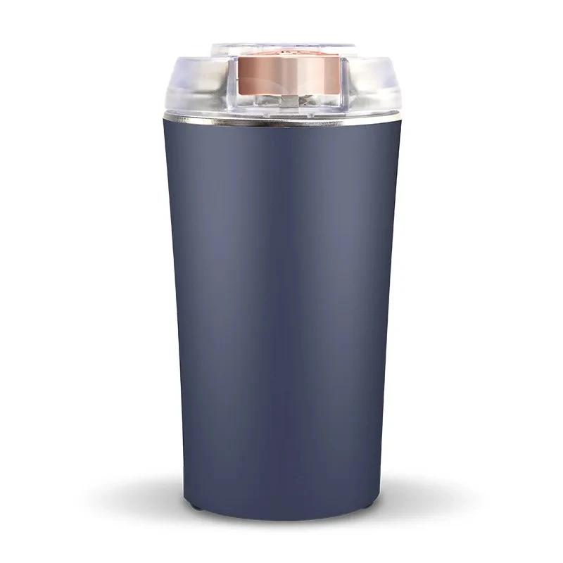 

2026 New Small Electric Grinding Machine Grain Coffee Grinder Stainless Steel Nuts Beans Grains Mill Herbs for kitchen EU синий