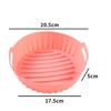 1Pc Black/Pink/Gray Air Fryer Silicone Dish for Air Fryer Oil Absorption And Stain Prevention Kitchen Supplies