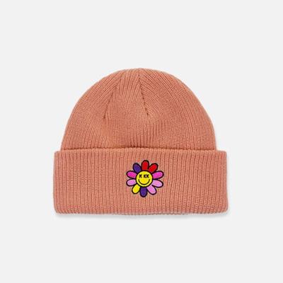 VEGETABLE TABLE K KK ART Short Beanie Peach Pink