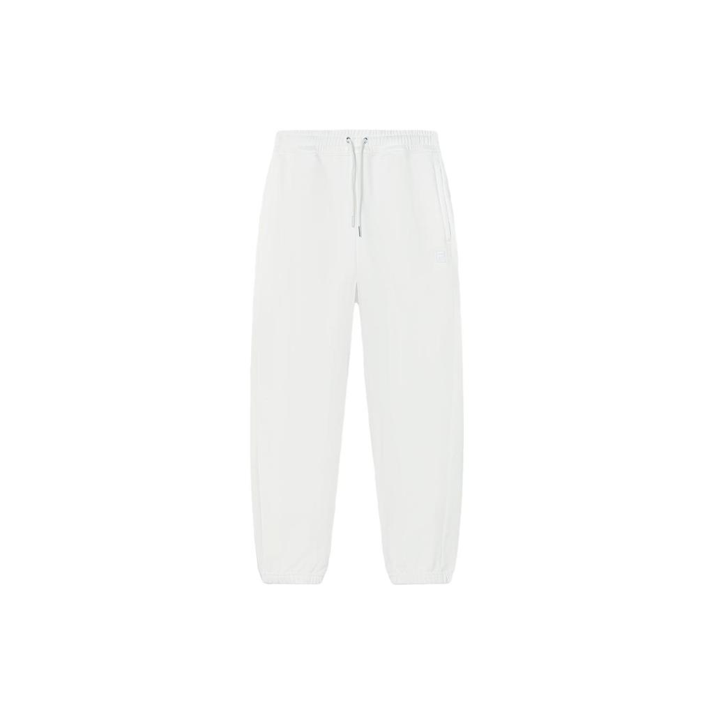 New FILA Knitted Sweatpants Men's Cloud White F11M345603F-WT