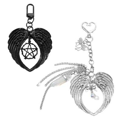 Gothic Themed Keychain Offering Multi Function Use Fashion Bag Pendant for Keys Bags and Phones As Stylish Accessory
