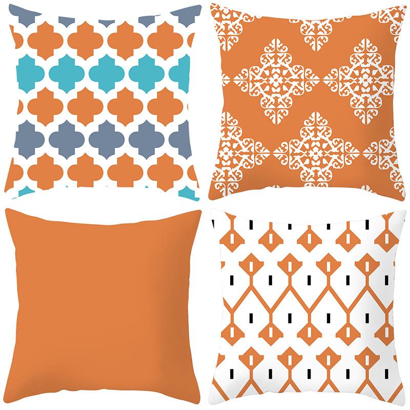 Ethnic Style Four-color Geometric Pillow Cover Car Sofa Pillow Cushion Cover