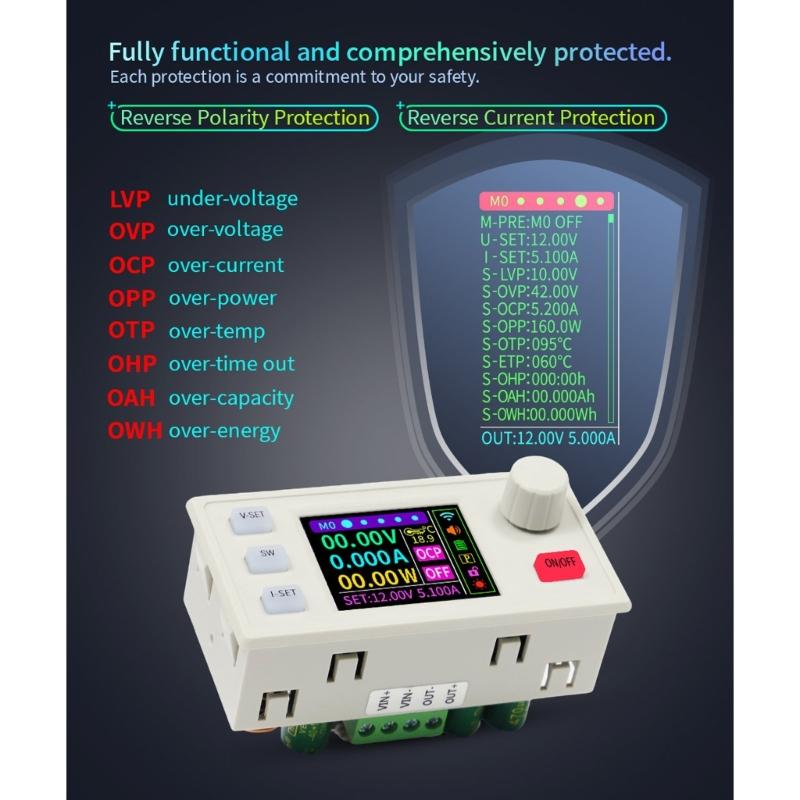 Programmable Power Supply Modules 120W Constant Current Voltages Control Solar Charging with Transmission Interfaces