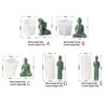 Buddha Statue Candle Resin Mold 3D Buddha Aromatherapy Candle Silicone Mould DIY Gypsum Crafts Making Decorations