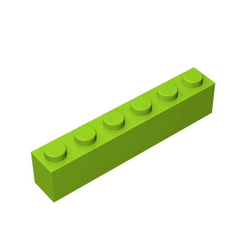 50g/21Pcs 3009 1x6 Block Moc High 6 Hole Color Accessories Compatible with Brick DIY Children's Toy Assembly Gift Storage