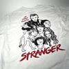 NETFLIX STRANGER THINGS Graphic T-Shirt PRE-OWNED Size SMALL WHITE 100% COTTON