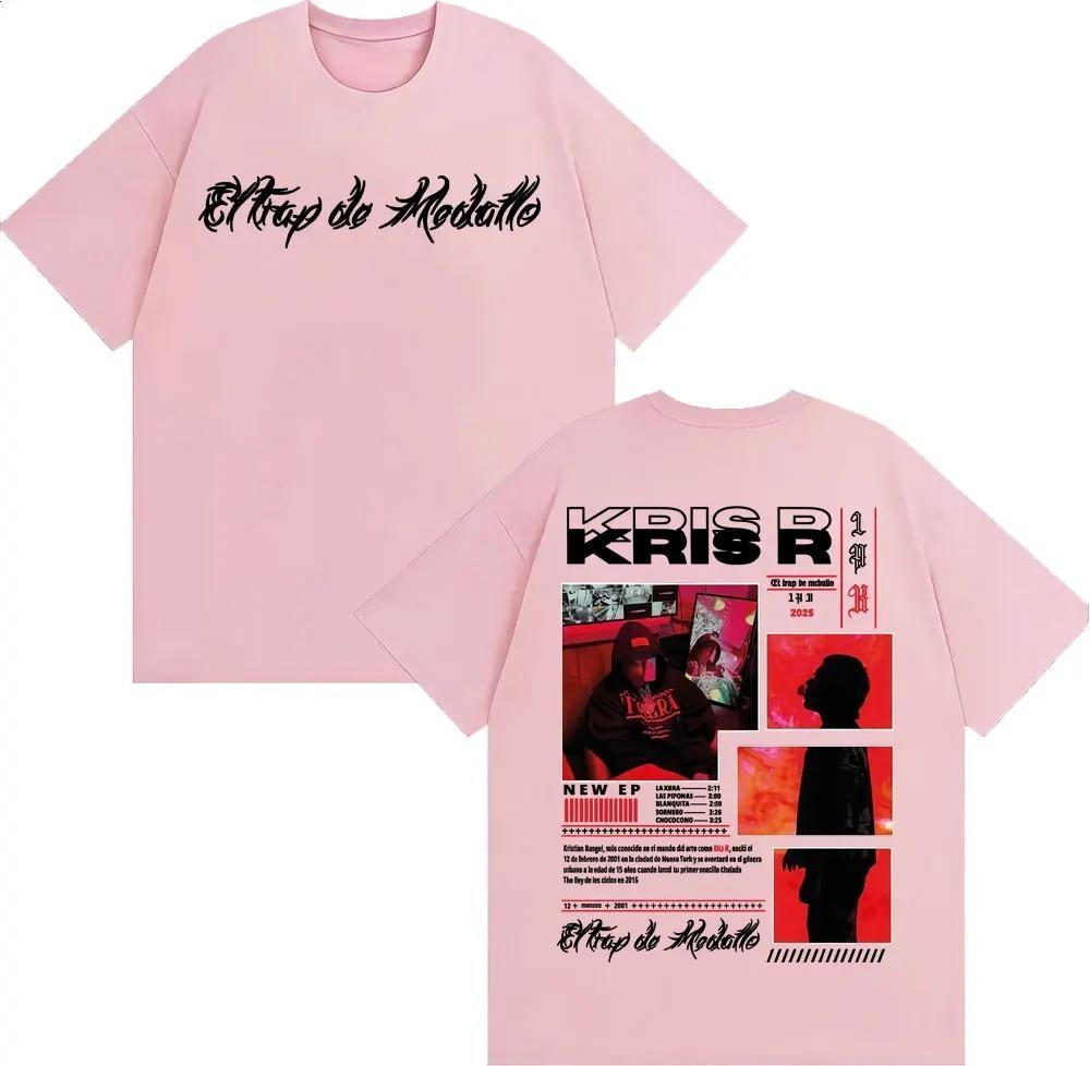 Rapper Kris R Trap De Medallo 2026 Tour Graphic Tshirts Men Women Fashion Hip Hop Retro T Shirt Cotton Casual Oversized Tshirt