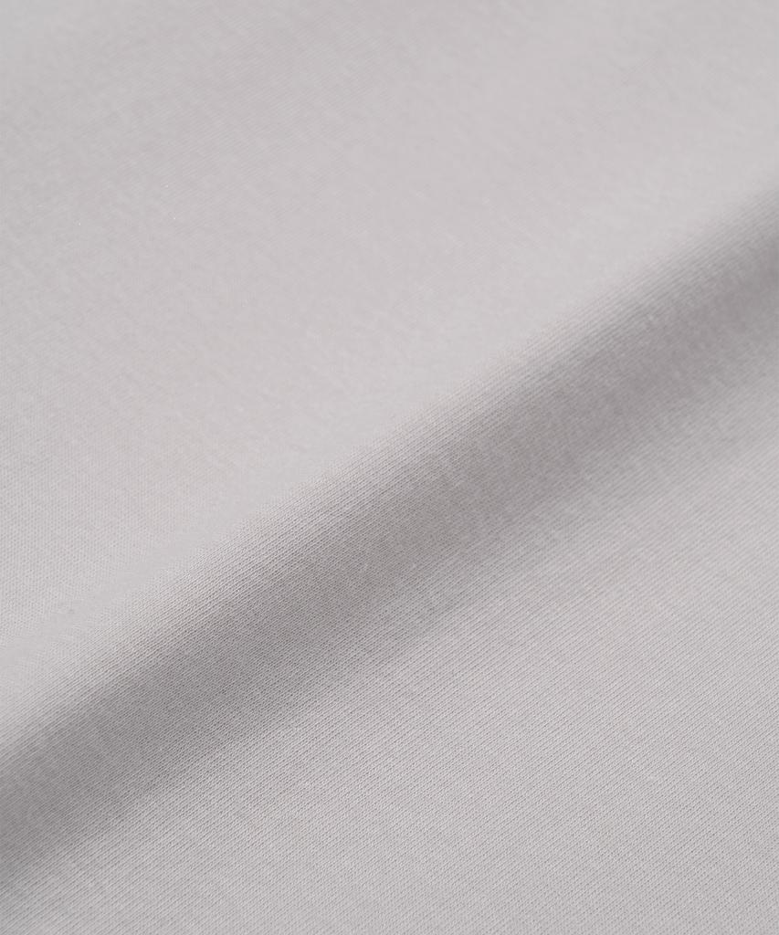 BASIKA Turtleneck Slit T-Shirt (Gray)