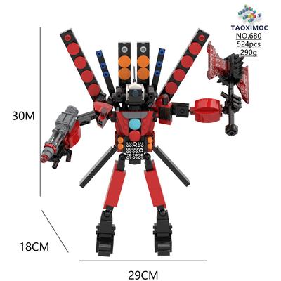 2024 3D Speakerman Children's Block Plastic Game Designer for Teens and Children Skibidi Toilet