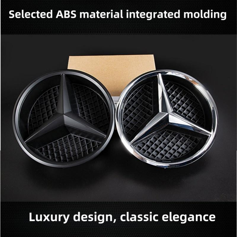 For Benz SW222Mercedes Benz Grill Emblem Star Logo Car Front Grille Badge For W204 W205 X253 W213 W212 W176 W177 W167 W246 W117 Accessories