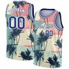 Customized Name Numbers Pattern Tank Tops Men Hawaiian Fruit Coconut Tree Basketball 3D Print Tees Summer Sports O-Neck Vest Tee