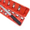 Automobile Engine Belt Adjustment Wrench 15-Piece Set Pulley Special Tools Idler Belt Tension Wrench for Vehicle Maintenance