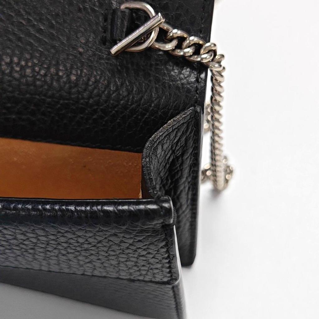 [Pre-Owned] Dionysus Tiger Head Buckle Chain Shoulder Leather Crossbody Bag Mini - Very Good #1WV4CVN
