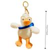 PP Cotton Glasses Duck Plush Keychain Fluffy Plush Doll Pendant Yellow Duck Plush Keyring  Unisex