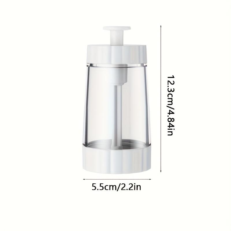 1Pc Household Kitchen Pressure Ration Salt Jar Measured Controlled Seasoning Spice Bottle Sealed for Cooking белый