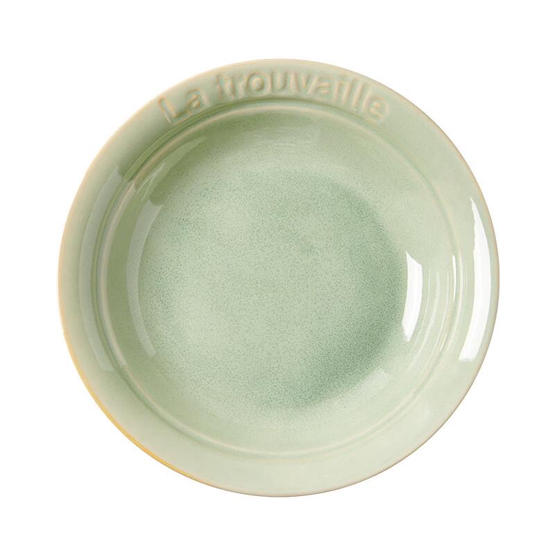 Nordic Kiln Glazed Green Ceramic Dinnerware Set