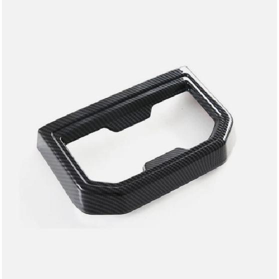 Carbon Fiber Rear Water Cup Holder Cover Trim For Toyota Tacoma 2024 2025 2026