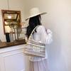 Holiday Beach Bag Simple Striped Shoulder Underarm Bag Women's 2025 Spring New Large-capacity Tote Bag