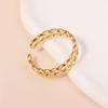 Fashion Niche Design Sense Versatile Opening Adjustable Ring, Gold Stacked Fashionable Simple Ring