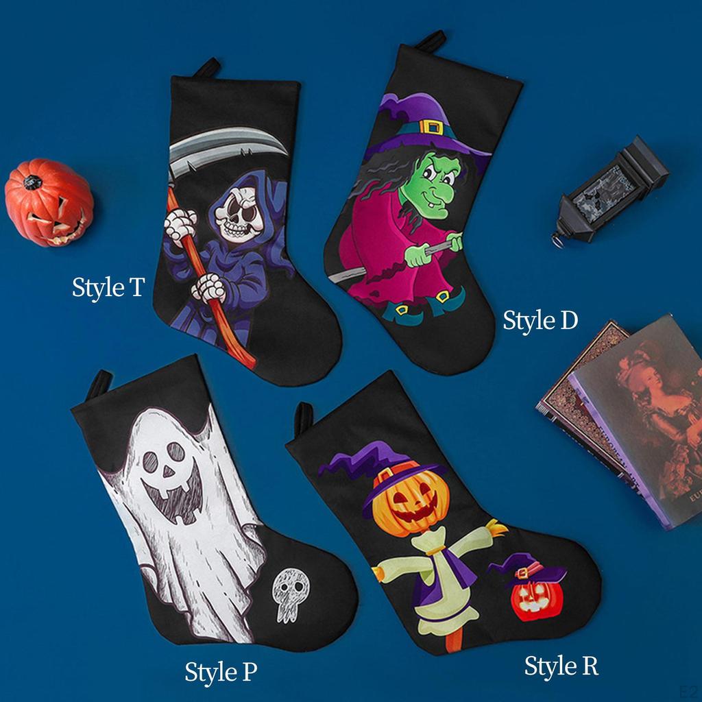 Creative Halloween Socks, Bag Pendant Lightweight Stockings for Gift Party Boys Girls