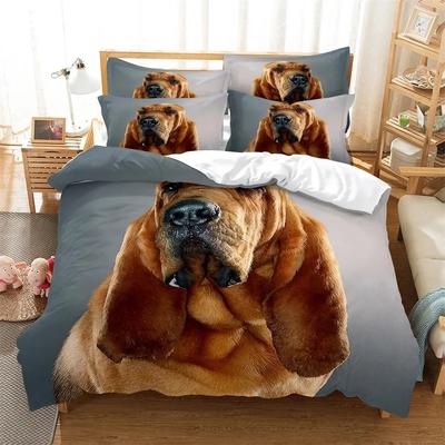 3D HD Digital Printing Custom Duvet Cover,ComforterQuiltBlanket Case Queen King Bedding Quilt Cover Big Dog