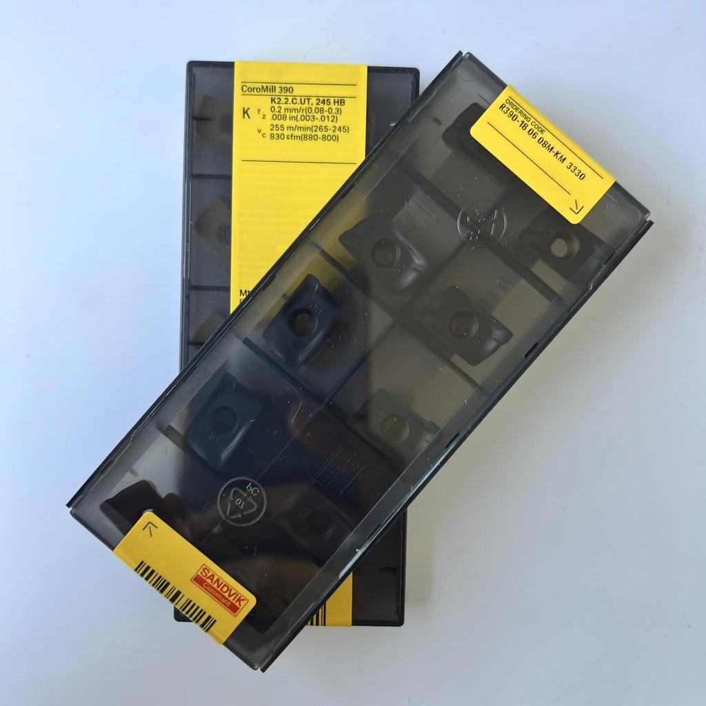 Original Sandvik / R390-180608M-KM 3330 CNC Lathe Carbide Blade 10 PCS