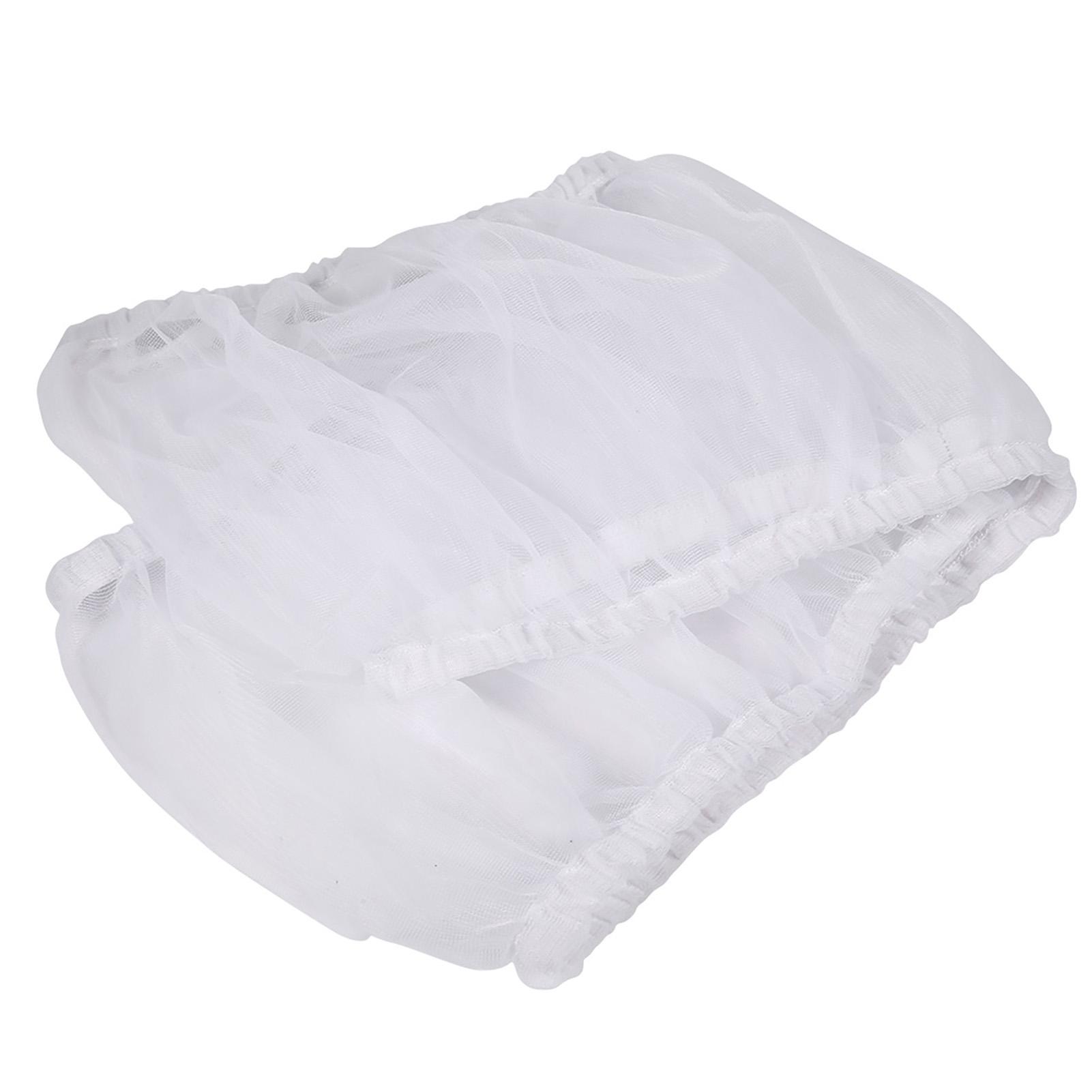 

4 Цвета Мягкая Нейлоновая Сетка Птица Попугай Клетка Ловец Семян Чехол Защита Ракушка Товары для Питомцев белый