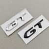 OQUP8 3D ABS Chrome Black Logo 308 GT Emblem Letters Sticker Car Rear Trunk Badge For Peugeot 308 GT SW Line GTI T9 T7 P5 Accessories