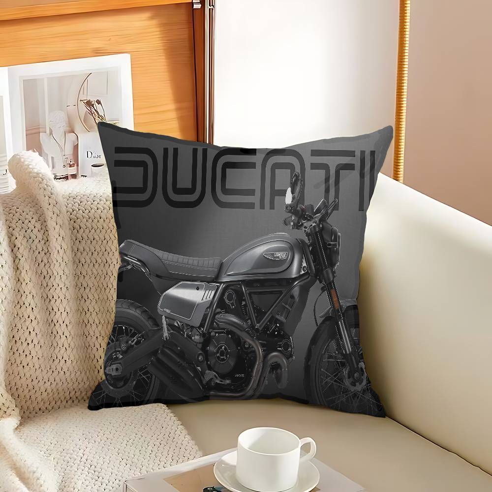 D-Ducati Motorcycle LOGO Cushion Cover Inches Farmhouse Decor Home Throw Pillow Covers for Couch Decorations