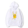 Adventure Time Animation TV Series Jake Cartoon Pattern Pullover for Men and Women Harajuku Fashion Street Harajuku