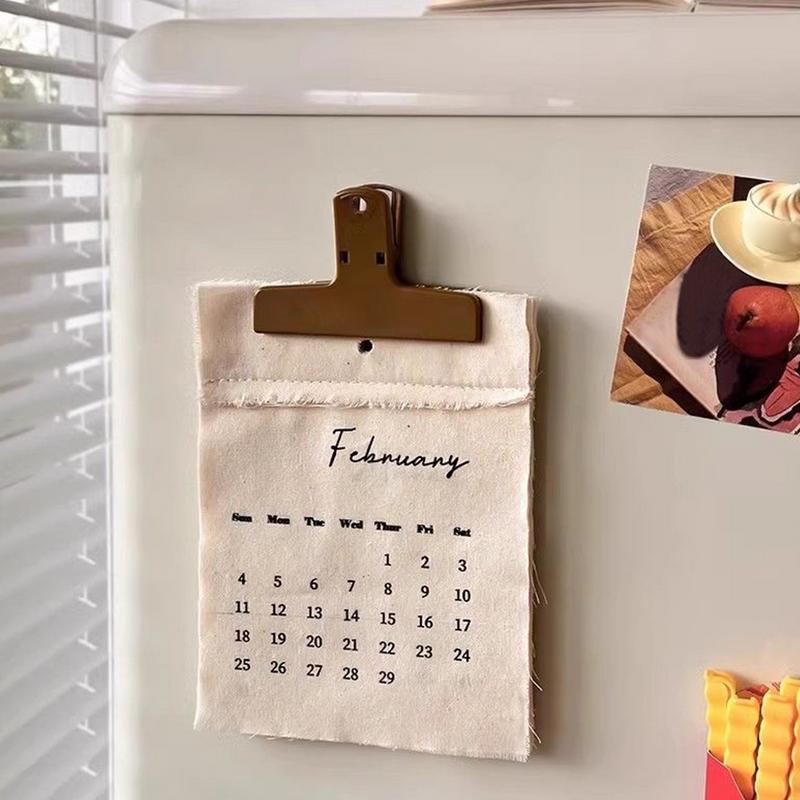 

2025 Wall Calendar Monthly Canvas Full Year Calendar Unique Desktop Decor Decorative Ornaments Organizing & Planning Products belgium