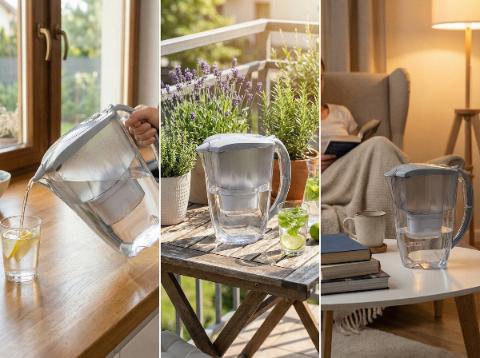 Dzbanek Filtrujący Simple 2,8L Szary -Aqu 516578